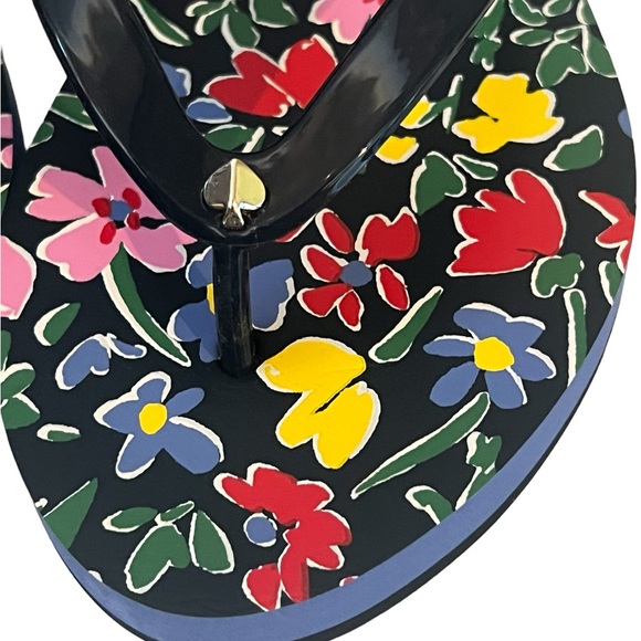 Kate Spade Flora Design Flip Flop Sandals - Picture 3 of 8